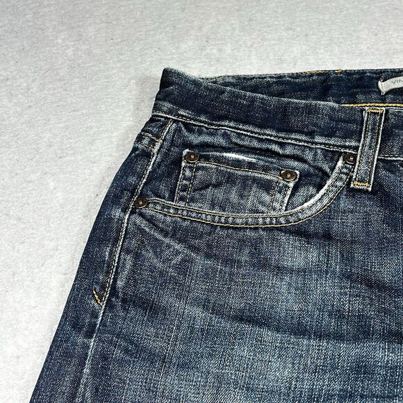 Vince Jeans Mens Size 30 Blue Distressed Straight Leg Denim USA Classic Pockets - Picture 3 of 11